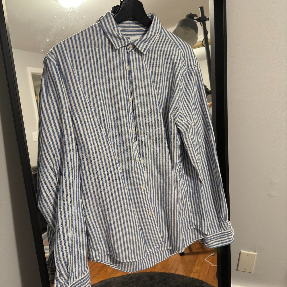 Zara / Blue&White Strip Shirt / M
